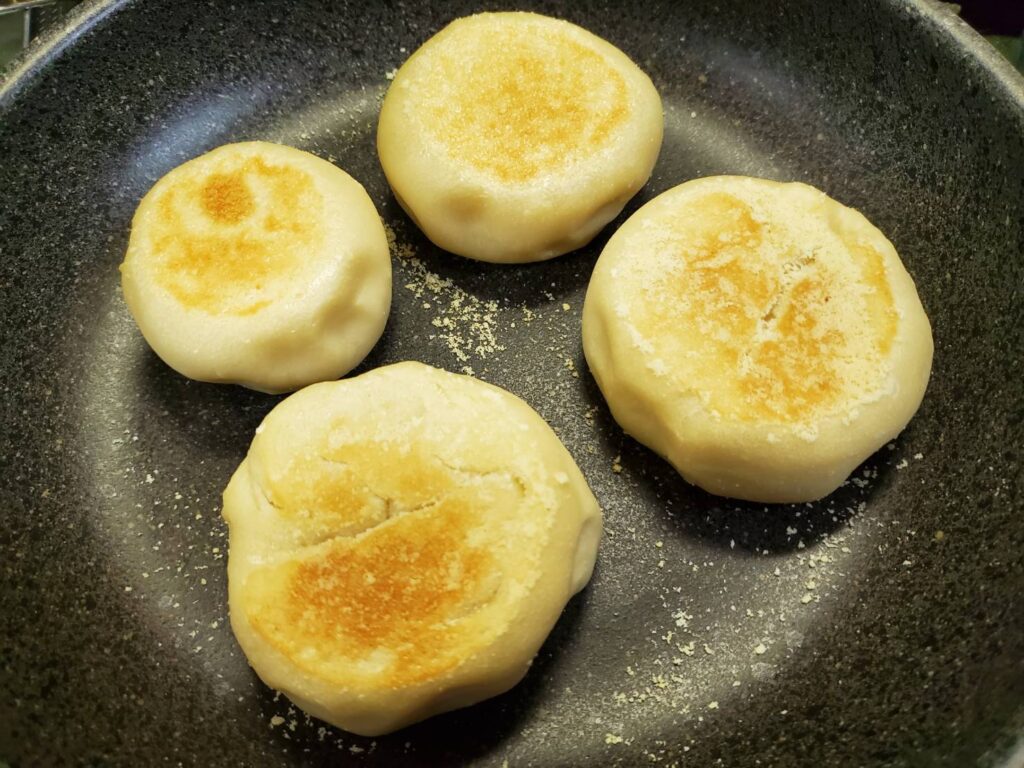 イングリッシュマフィンを焼いた後