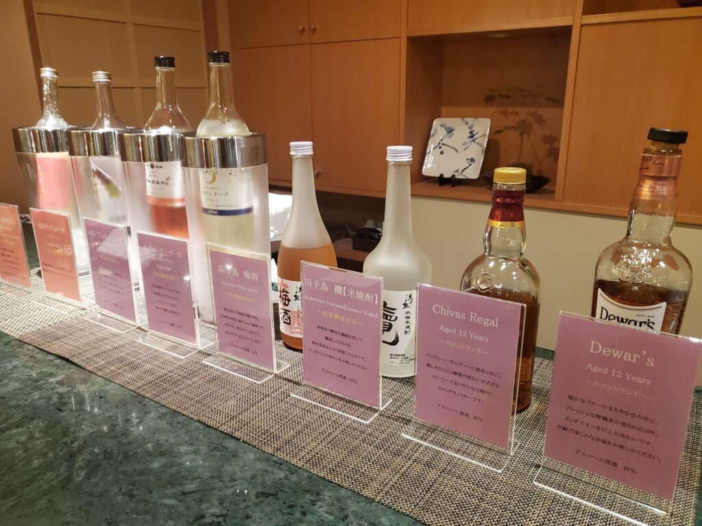 遊泉 志だて　夜のドリンクバー