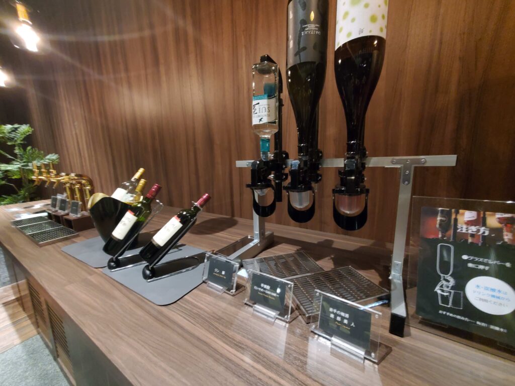 大江戸温泉物語Premium岩手花巻のアルコールドリンクバー