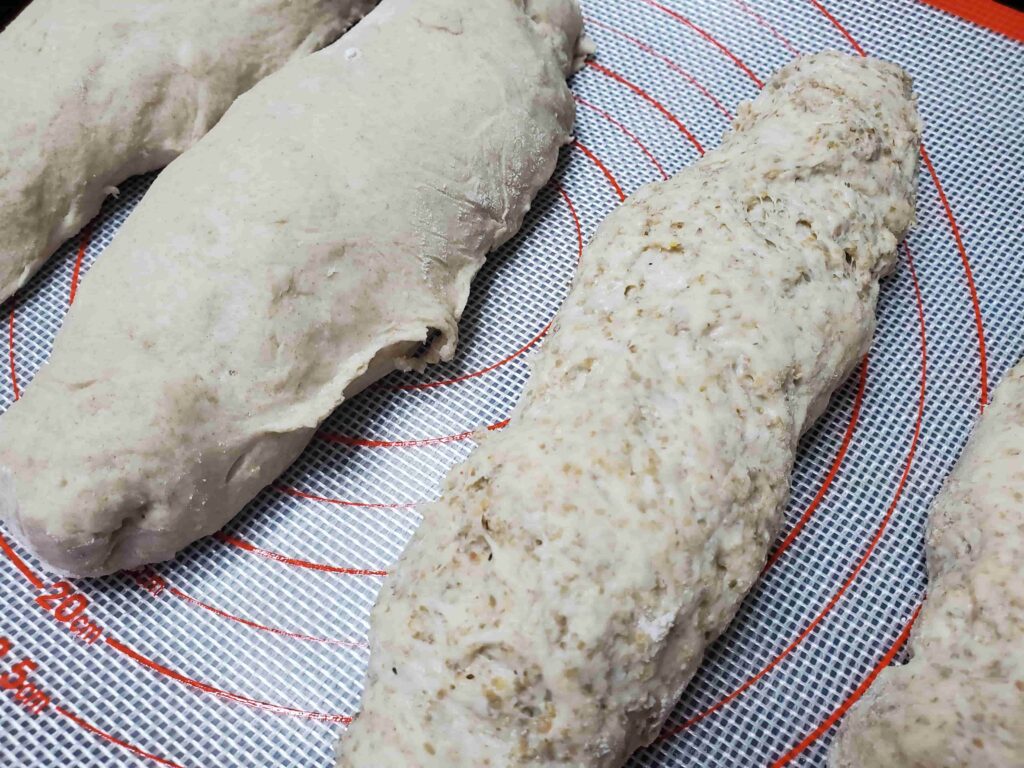 形成後のパンの生地