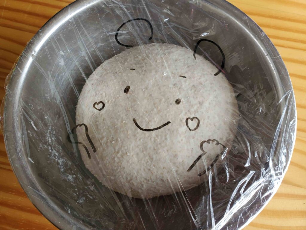 発酵サイズが分かるイラスト