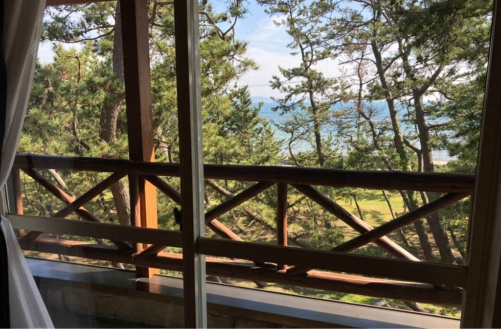 Ryokan 浦島の客室から見える景色